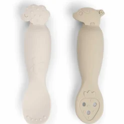 New Done by Deer Lot de 2 premières cuillères Tiny farm Sable