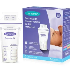 Lot de 50 sachets de conservation de lait maternel|Lansinoh New