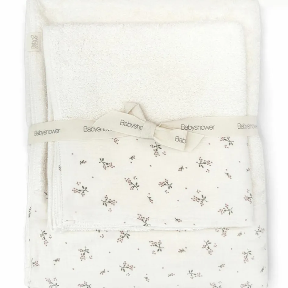 Discount Babyshower Lot de 2 serviettes de toilette Mini&Max Roseberry