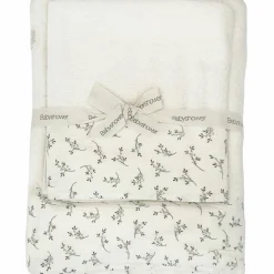 Lot de 2 serviettes de toilette Mini&Max Olive Bloom|Babyshower Online