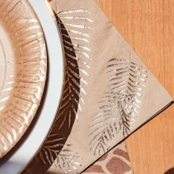 Lot de 16 serviettes en papier kraft Tropi Chic palmier|Arty Fêtes Factory Hot