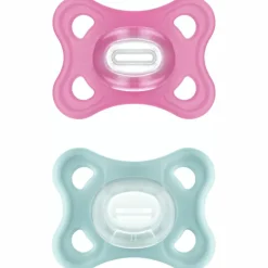New MAM Lot de 2 sucettes Comfort rose en silicone (2-6 mois)