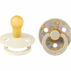 Lot de 2 sucettes en latex Colour Strawberries-Cream (0-6 mois)|BIBS Discount