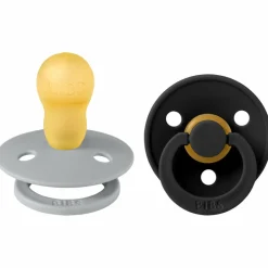 Outlet BIBS Lot de 2 sucettes en latex Colour Cloud-Black (18 mois et +)