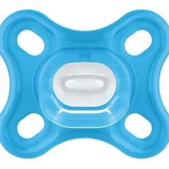 Best MAM Lot de 2 sucettes en silicone Comfort bleu (0-2 mois)