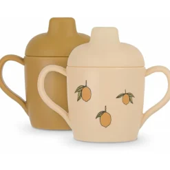 Lot de 2 tasses à bec Citron|Konges Slojd Sale