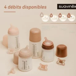 Online Suavinex Lot de 2 tétines anti-colique pour biberon Zerø.Zerø - Allaitement - A Light