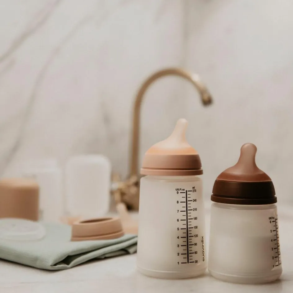 New Suavinex Lot de 2 tétines anti-colique pour biberon Zerø.Zerø Débit Moyen - M Medium