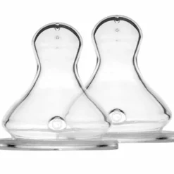 Hot Elhée Lot de 2 tétines en silicone débit dense