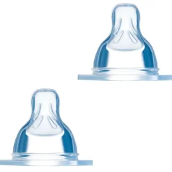 Lot de 2 tétines en silicone débit 1 lent (0 mois et +)|MAM Sale