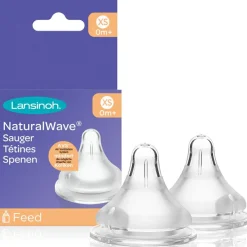 Outlet Lansinoh Lot de 2 tétines Natural Wave® spécial allaitement débit très lent