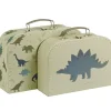 Lot de 2 valisettes de rangement Dinosaure|A Little Lovely Company Clearance