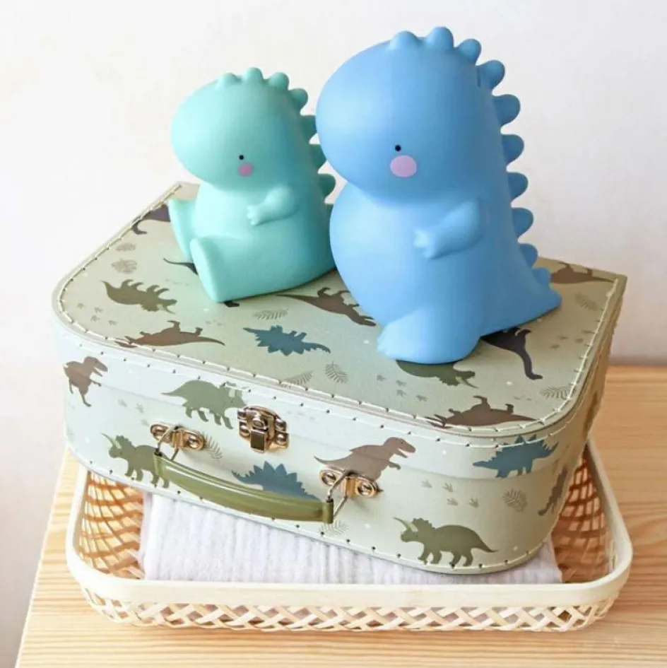Lot de 2 valisettes de rangement Dinosaure|A Little Lovely Company Clearance