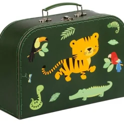 A Little Lovely Company Lot de 2 valisettes de rangement Tigre