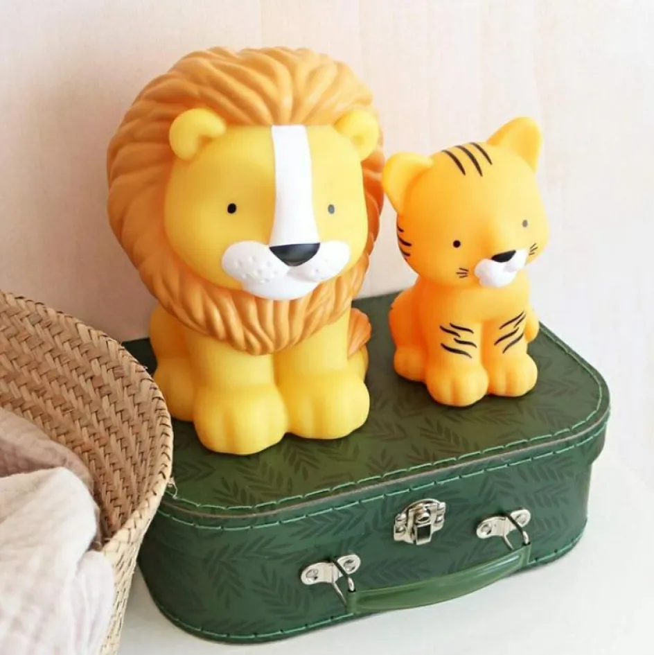 A Little Lovely Company Lot de 2 valisettes de rangement Tigre