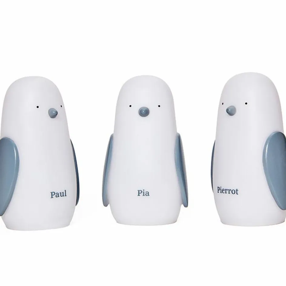 Clearance Olala Boutique Lot de 3 veilleuses nomades pingouin Paul, Pia et Pierrot