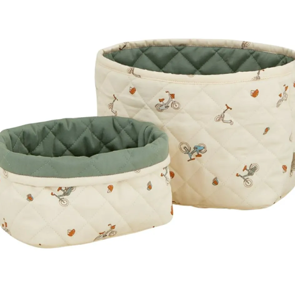 Lot de paniers de rangement matelassés Bicycles|Cam Cam Copenhagen Clearance