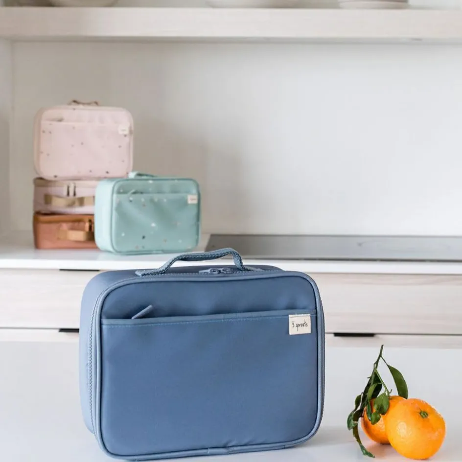 Lunch bag en tissu recyclé Bleu|3 sprouts Sale