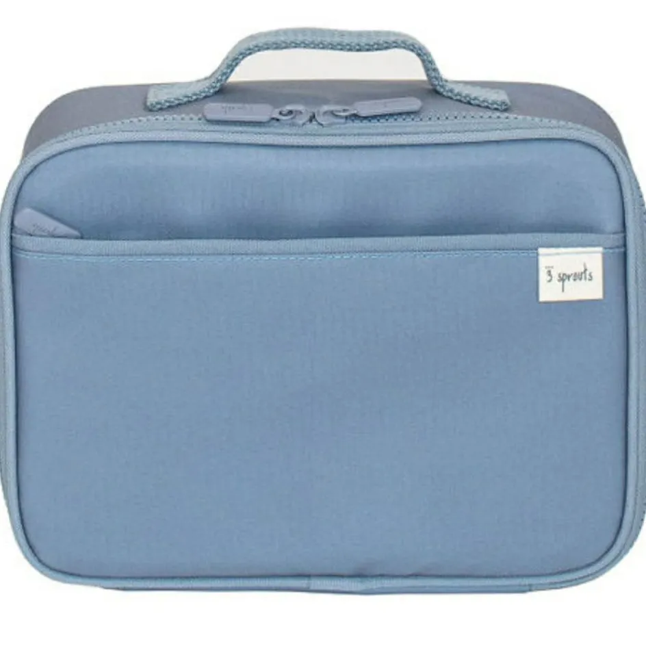 Lunch bag en tissu recyclé Bleu|3 sprouts Sale
