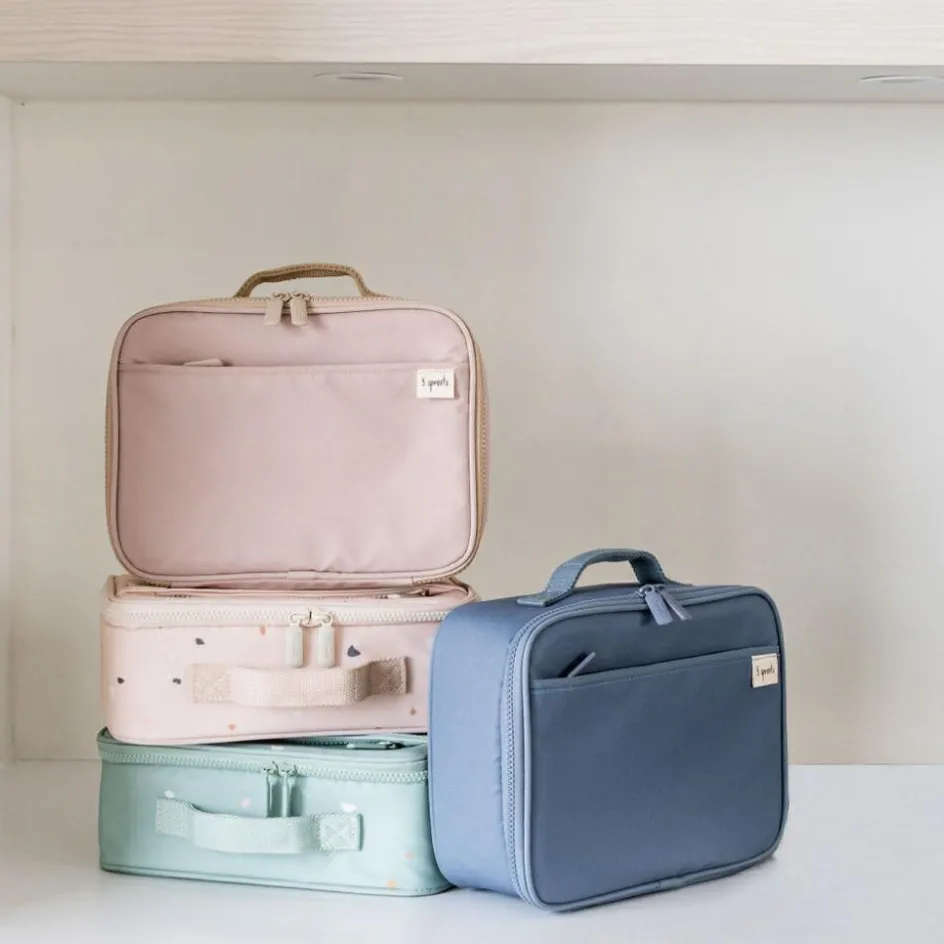 Lunch bag en tissu recyclé Bleu|3 sprouts Sale