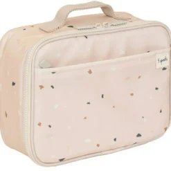 Lunch bag en tissu recyclé Terrazzo rose|3 sprouts Hot