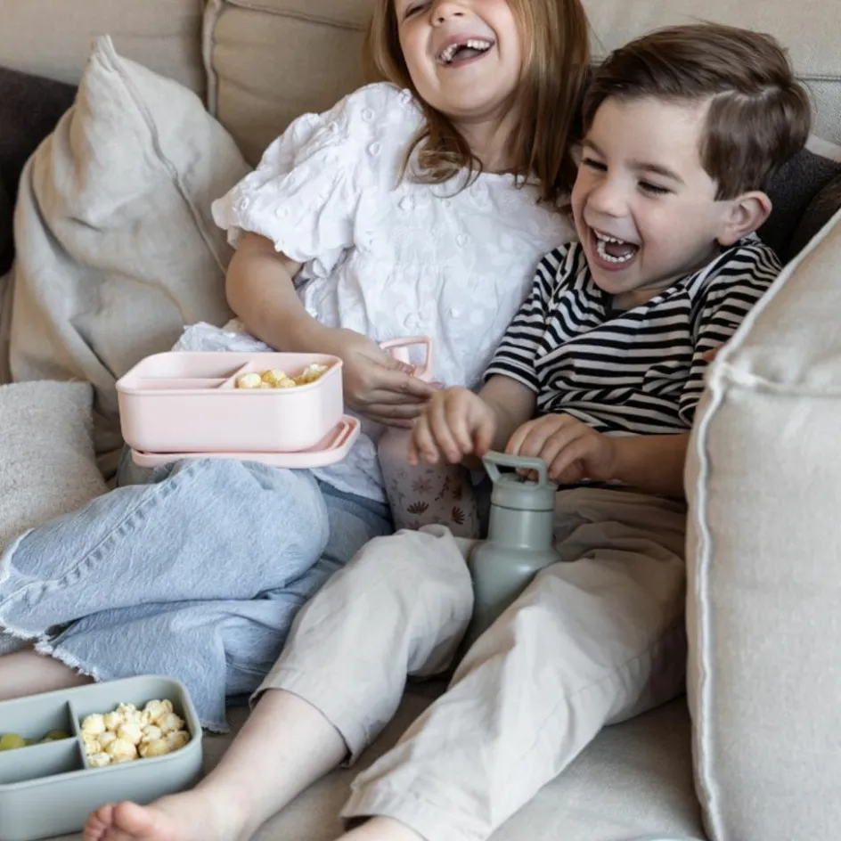 Lunch box 3 compartiments en silicone Dino vert|Kidzroom