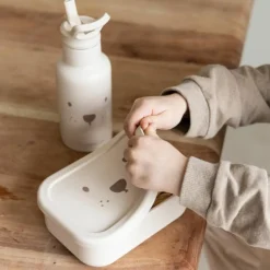 Online Kidzroom Lunch box 3 compartiments en silicone Ourson sable