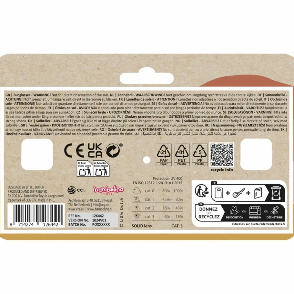 Lunettes de soleil Flower Pink|Little Dutch Discount