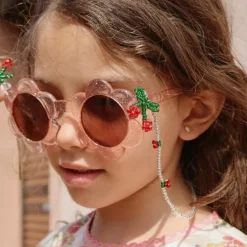 Lunettes de soleil junior Glitter Rose Fleur (5-10 ans)|Konges Slojd Outlet