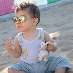 New KI et LA Lunettes de soleil Lion Miel (0-1 an)