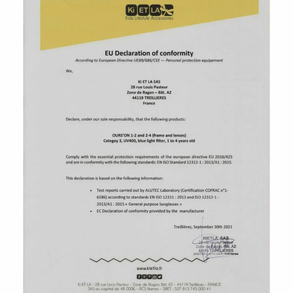 Lunettes de soleil Ourson Rose pêche (12-24 mois)|KI et LA Clearance