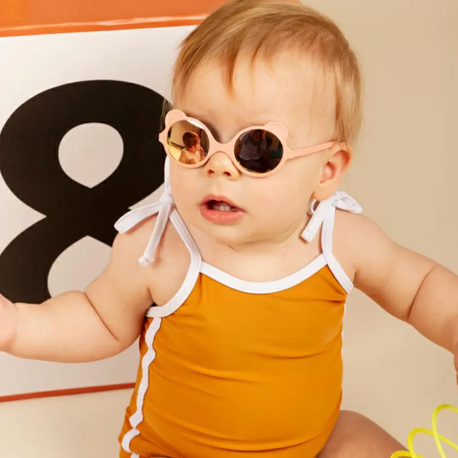 New KI et LA Lunettes de soleil Ourson Rose pêche (0-12 mois)