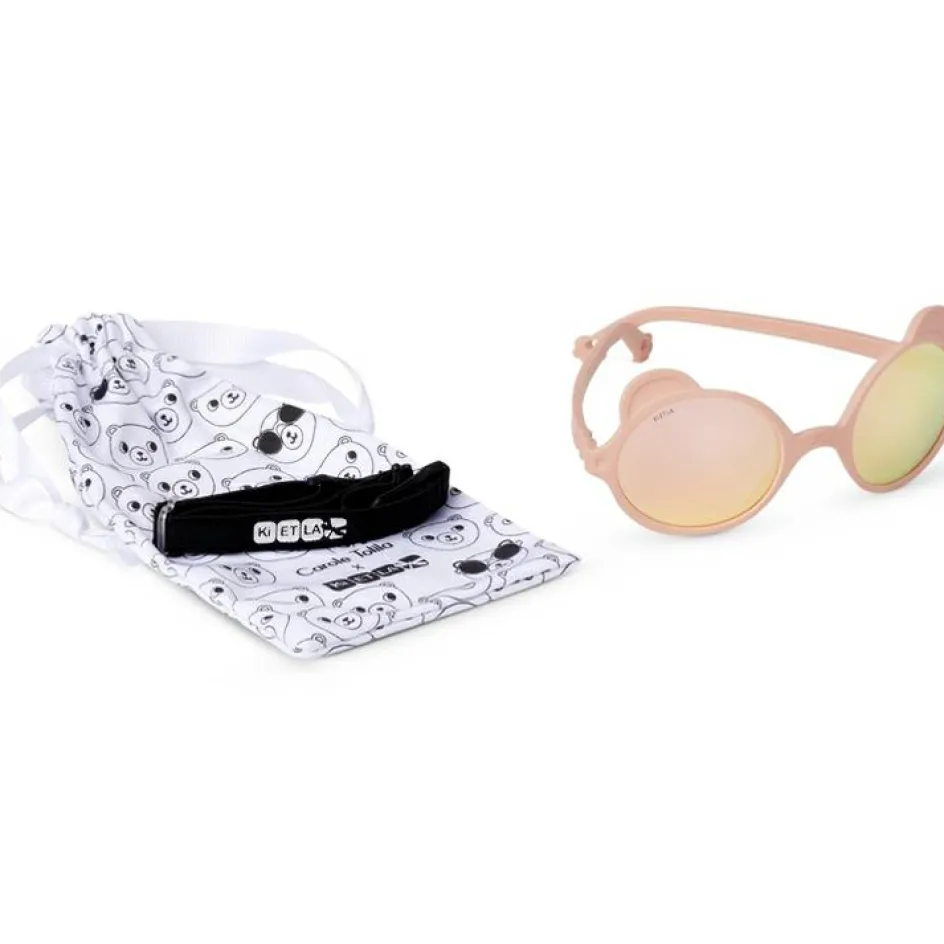 New KI et LA Lunettes de soleil Ourson Rose pêche (0-12 mois)