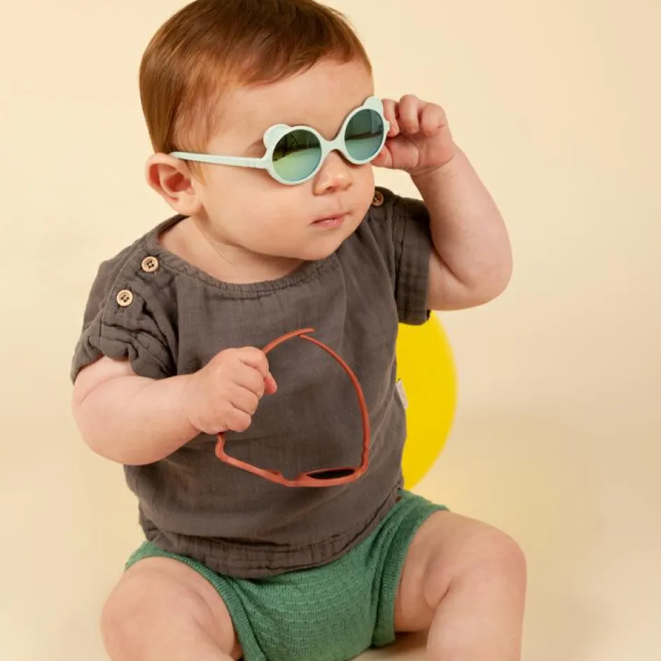 Lunettes de soleil Ourson Vert Amande (0-12 mois)|KI et LA Online