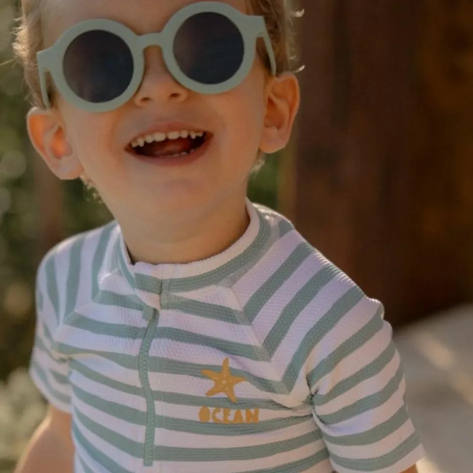 Lunettes de soleil Round Sea Green|Little Dutch