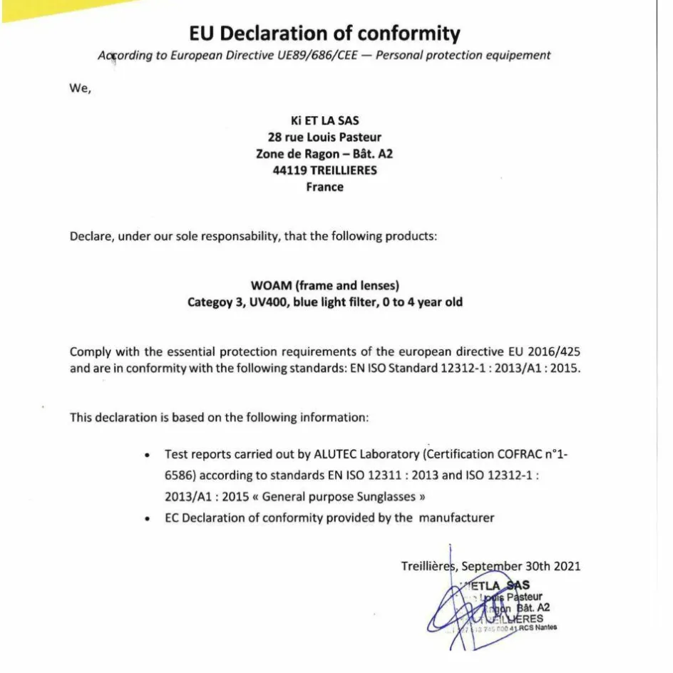 Clearance KI et LA Lunettes de soleil Woam Vert bouteille (0-2 ans)