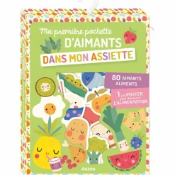 New Auzou Editions Ma pochette d'aimants Dans mon assiette