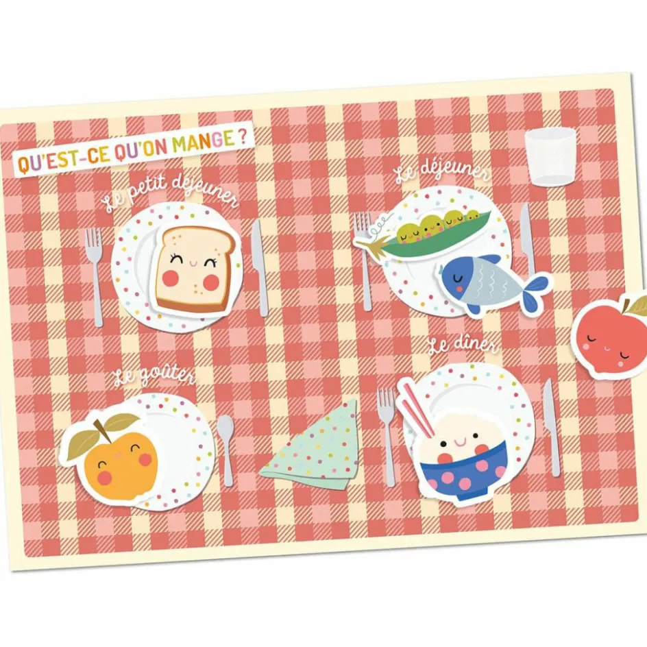 New Auzou Editions Ma pochette d'aimants Dans mon assiette