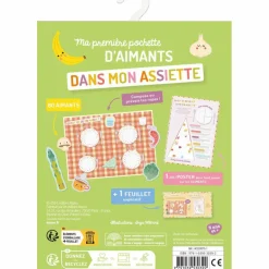 New Auzou Editions Ma pochette d'aimants Dans mon assiette