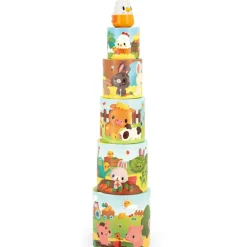 Ma première pyramide à empiler Ferme poule (6 pièces)|Janod Sale