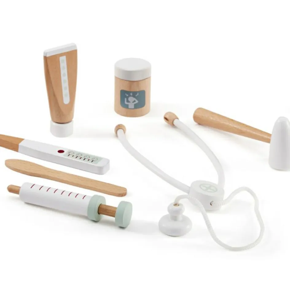 Clearance Kid's Concept Mallette et accessoires de Docteur en bois blanc
