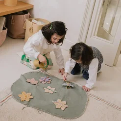 Best Lorena Canals Mallette textile Green Toy Flower Garden