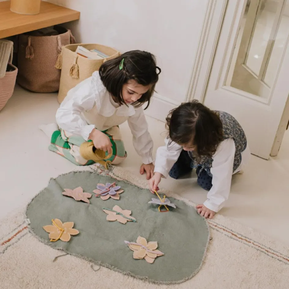 Best Lorena Canals Mallette textile Green Toy Flower Garden