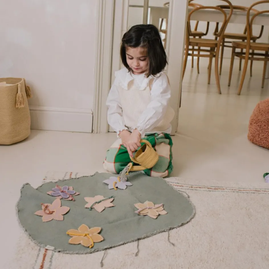 Best Lorena Canals Mallette textile Green Toy Flower Garden