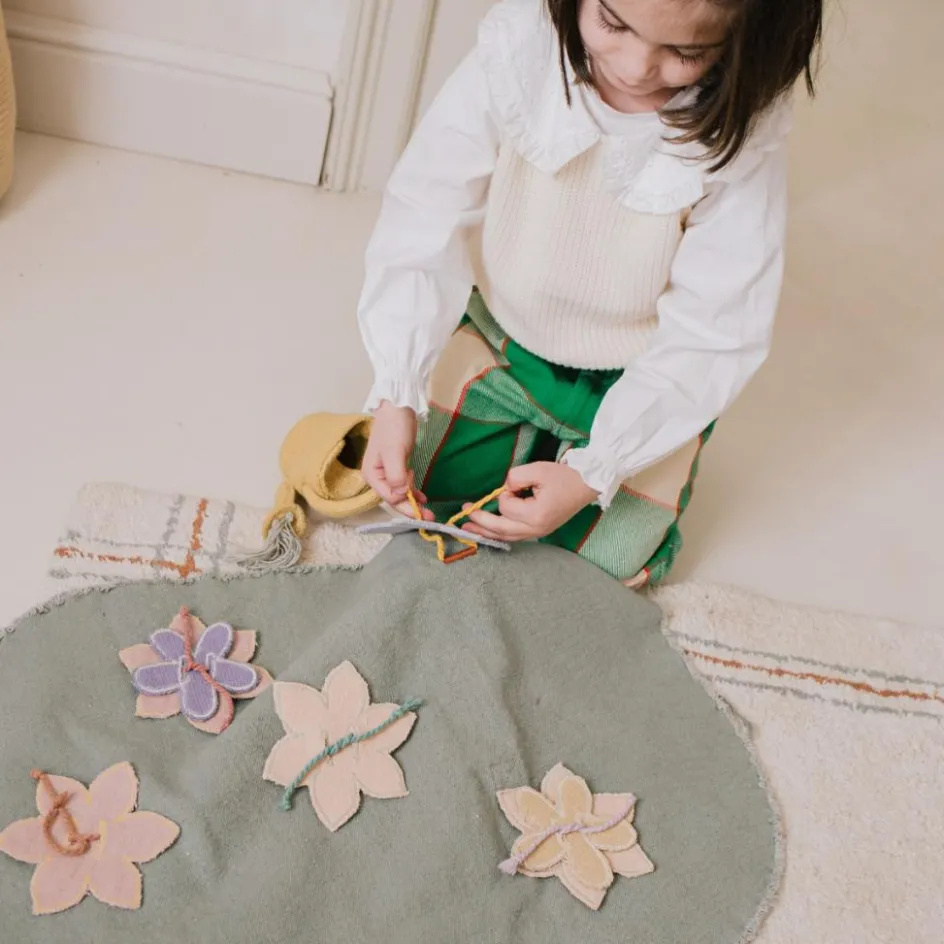 Best Lorena Canals Mallette textile Green Toy Flower Garden