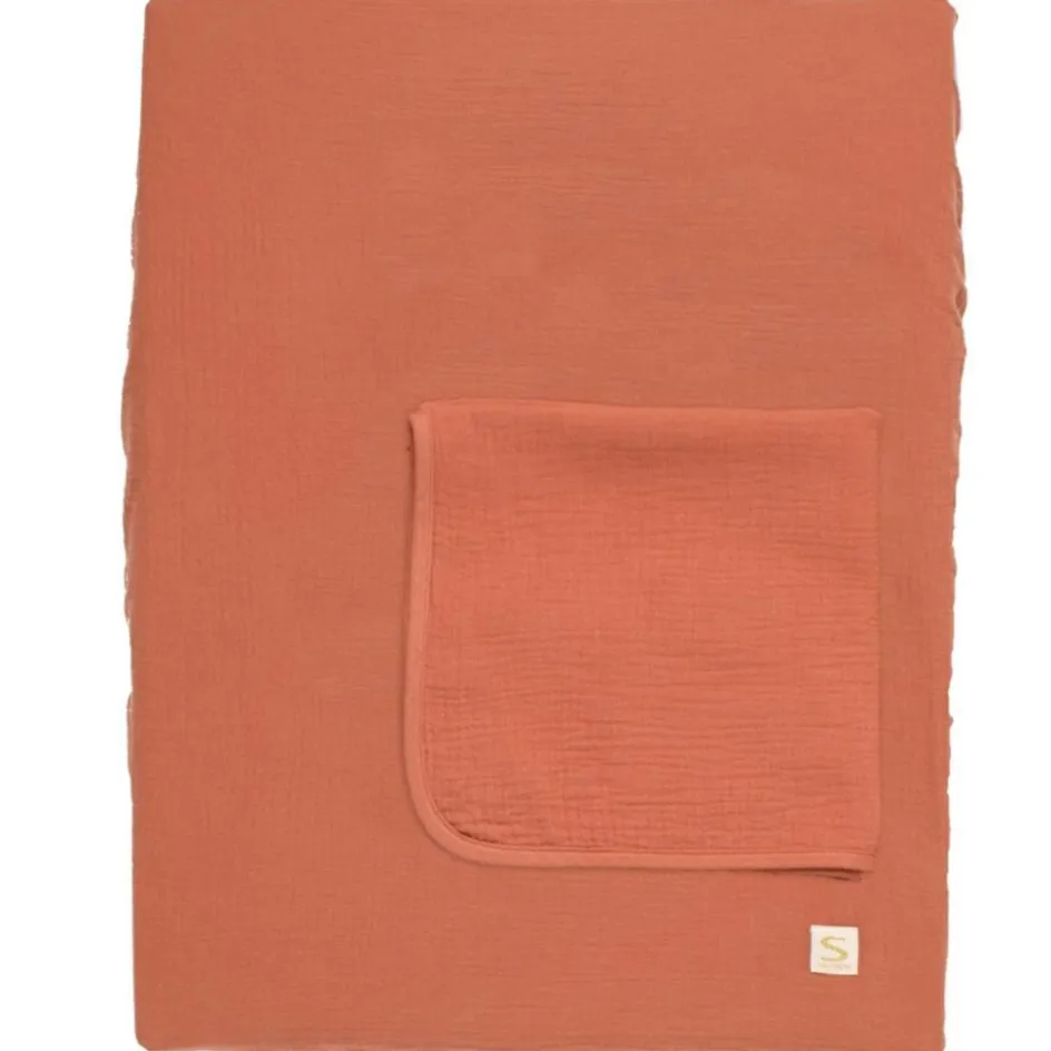 Matelas à langer + serviette Terracotta (52 x 68 cm)|Sauthon New