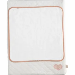 Clearance Sauthon Matelas à langer + serviette éponge Petit Cœur (52 x 68 cm)