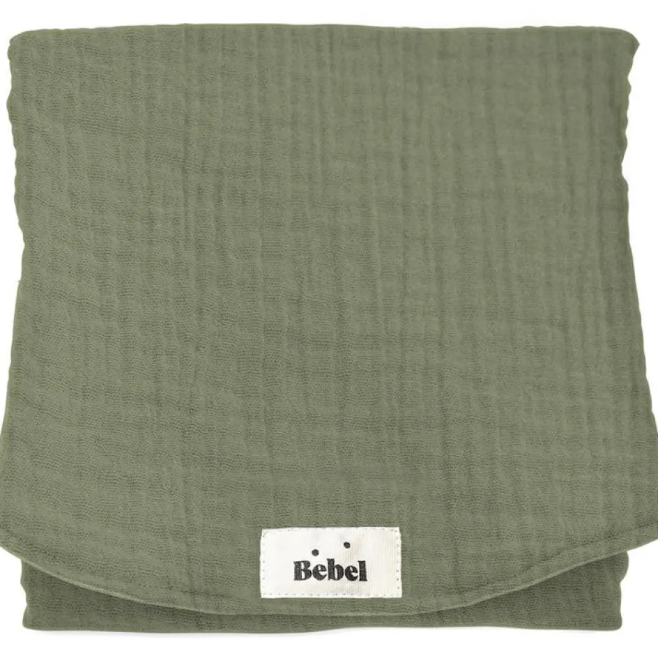Matelas à langer effet lin vert amande|BEBEL Clearance