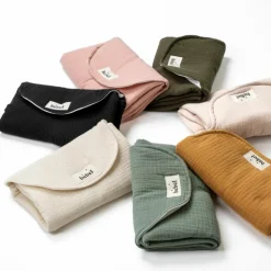 Matelas à langer effet lin camel|BEBEL New