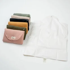 Matelas à langer effet lin camel|BEBEL New